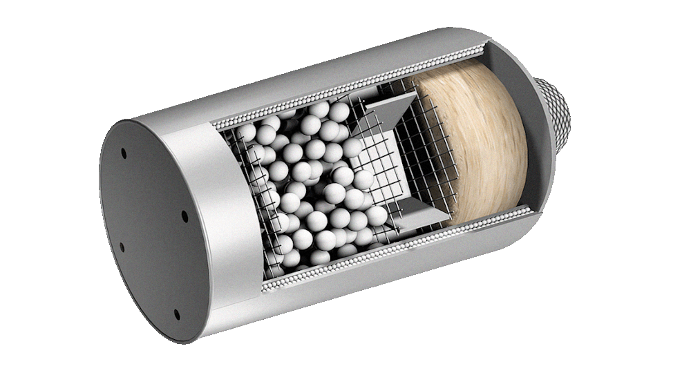 Structure of an extinguishing generator