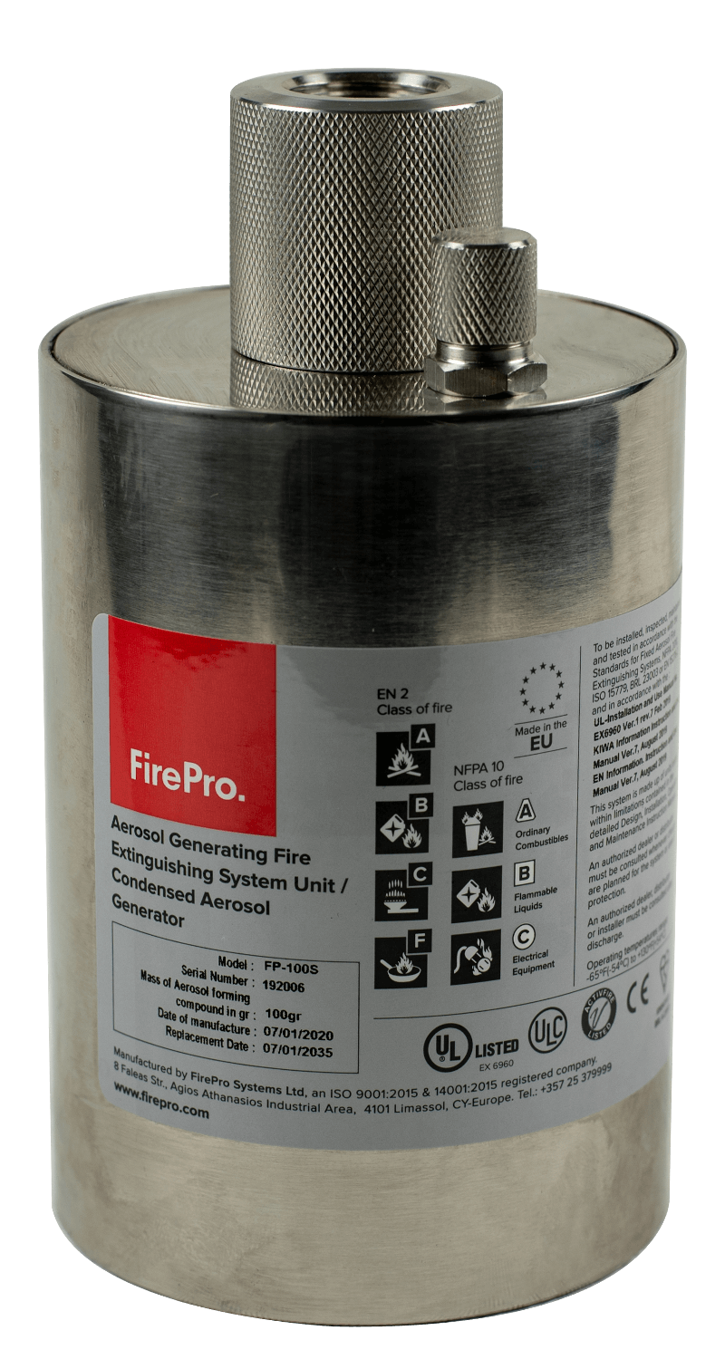 Aerosol Fire Extinguishing Generator FP-100S