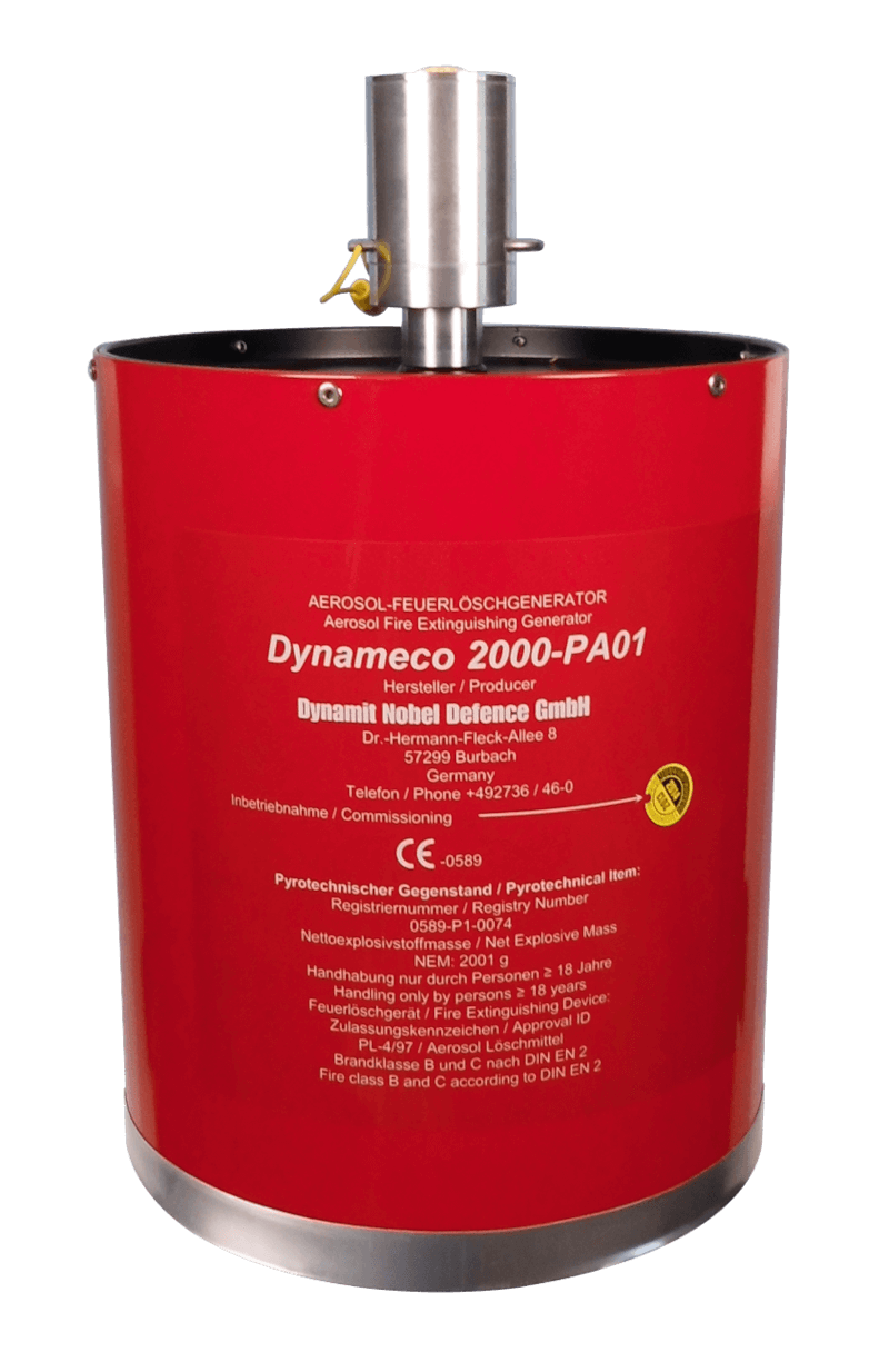 Aerosol Fire Extinguishing Generator Dynameco 2000-PA01